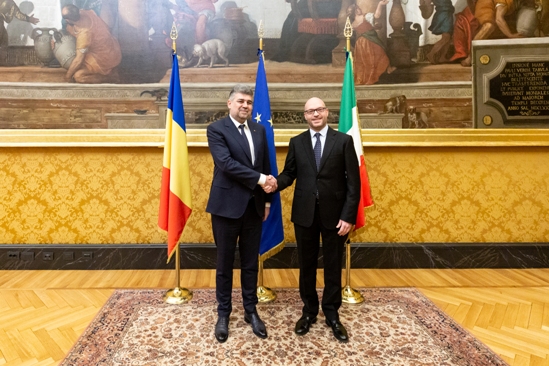 Incontro con il Presidente della Camera dei deputati di Romania, Marcel Ciolacu