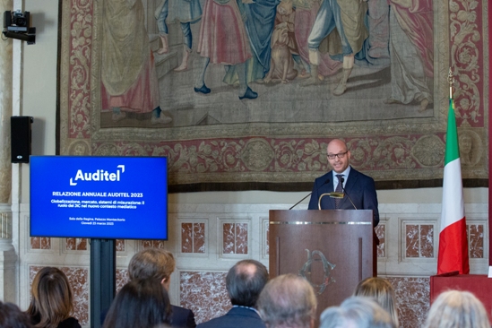 Indirizzo di saluto del Presidente Fontana in occasione della presentazione della Relazione annuale Auditel 2023 a Palazzo Montecitorio